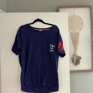 USA is BAE pink Victoria’s Secret top